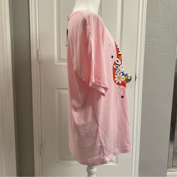 Disney New York Mickey Mouse Graphic Print Tee Pink Short Sleeve Size XL - Picture 4 of 6